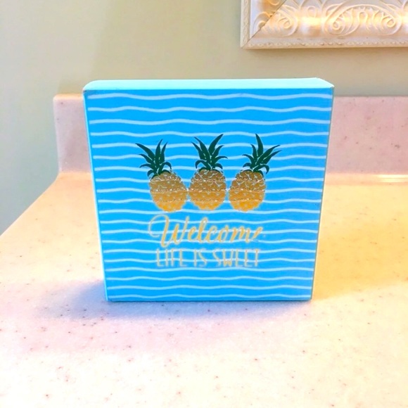 Other - 🍾 HOST PICK 🍾🍍Pineapple Wooden Sign🍍
